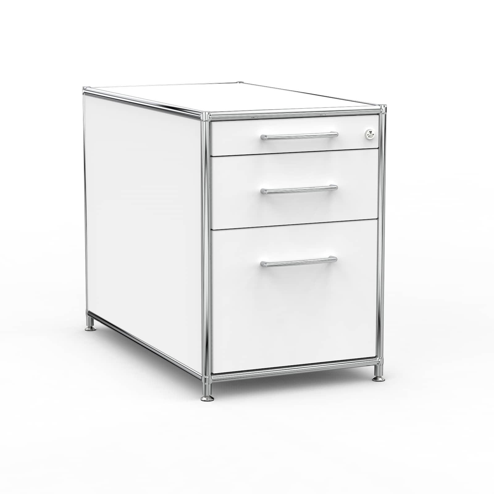 Versee Büro-Standcontainer Weiß 80x61x80 cm