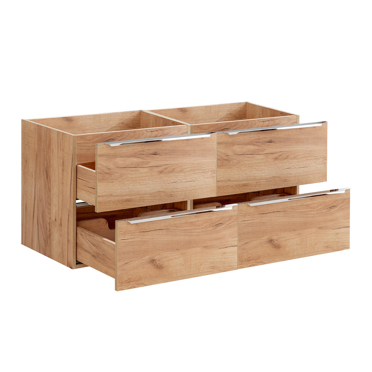 WASCHTISCHUNTERSCHRANK 120cm April Holz - Braun, Holzwerkstoff (120/57/46cm) - Petits-meubles