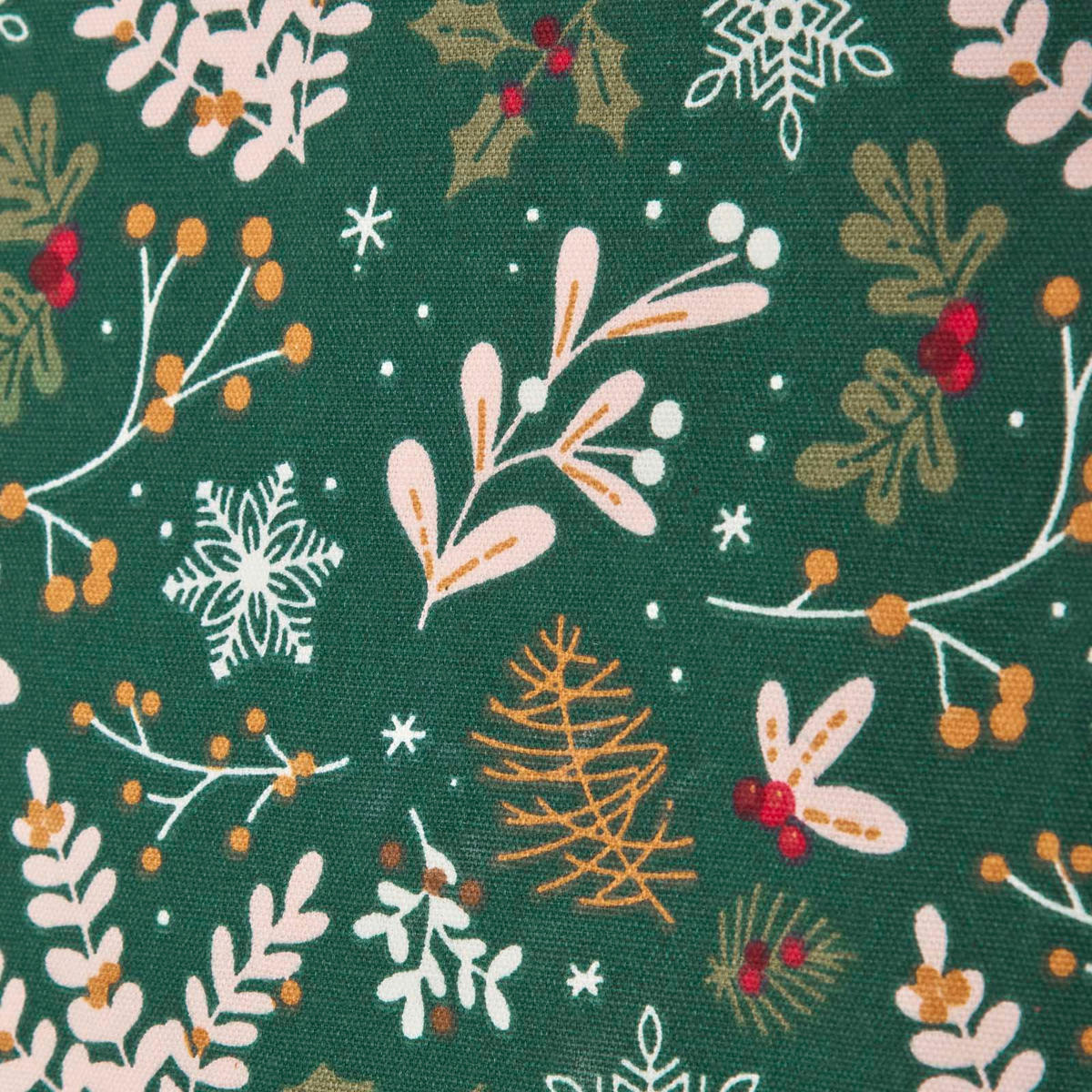 WEIHNACHTSSCHÜRZE Weihnachtswald, 100% Baumwolle - Grün, Textil (80/85cm) - Homescapes