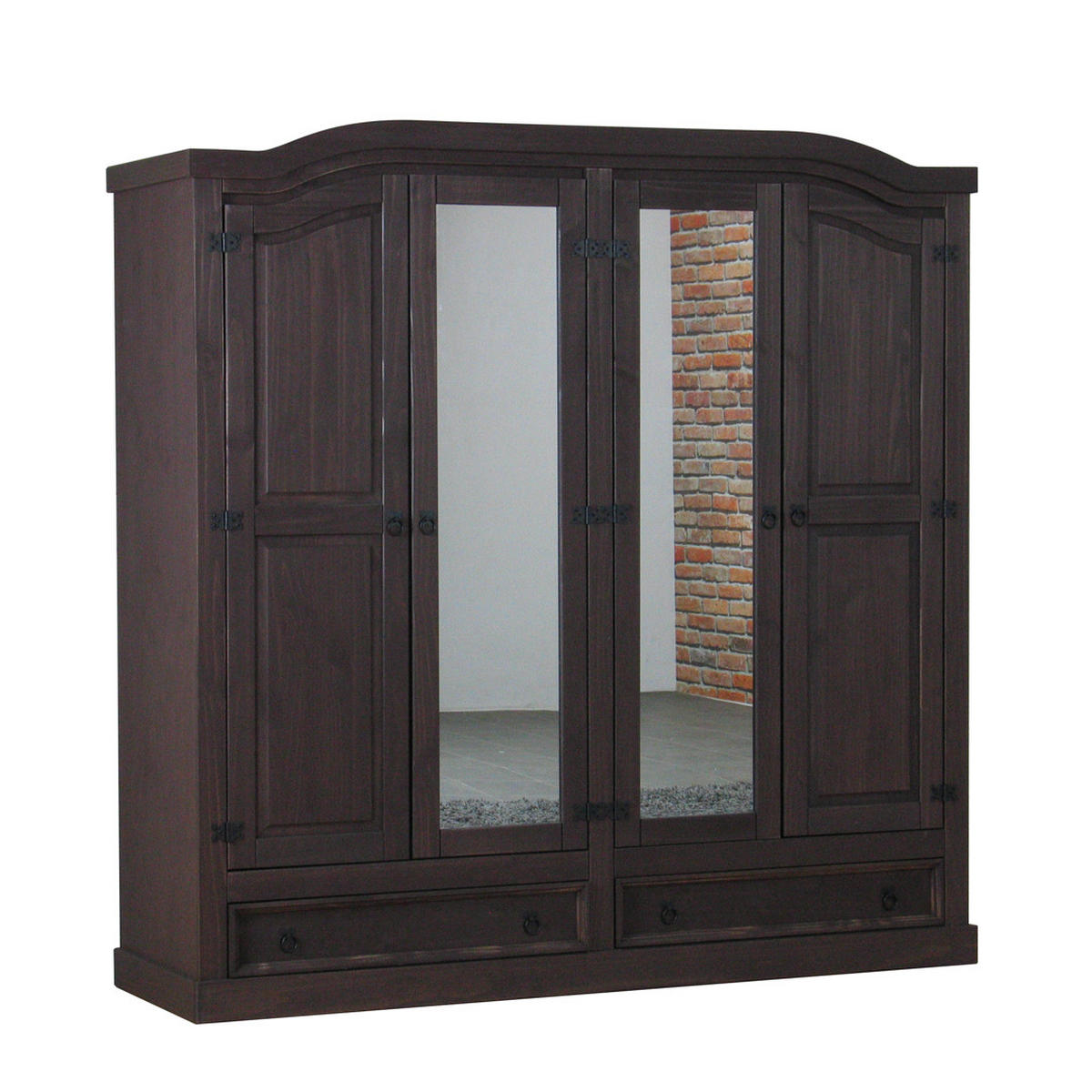 KLEIDERSCHRANK kolonial - Braun, Holzwerkstoff (194/193/57cm) - ebuy24