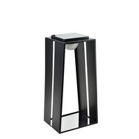 LATERNE Sokke schwarz 23/23/40 cm Kunstoff - Schwarz, Kunststoff (25/40/25cm) - Mondex