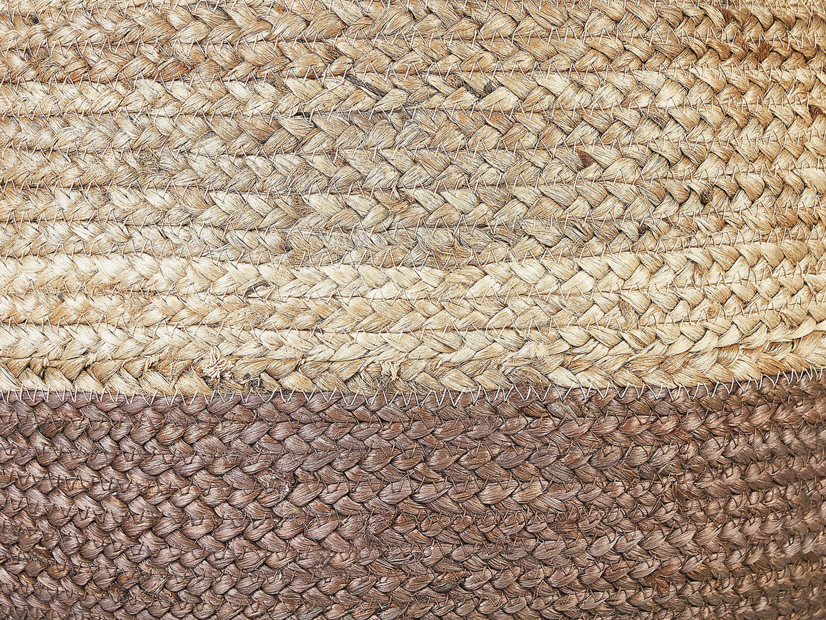 POUF Duki 50/50/40 cm - Naturfarben, Naturmaterialen (50/40/50cm) - Beliani