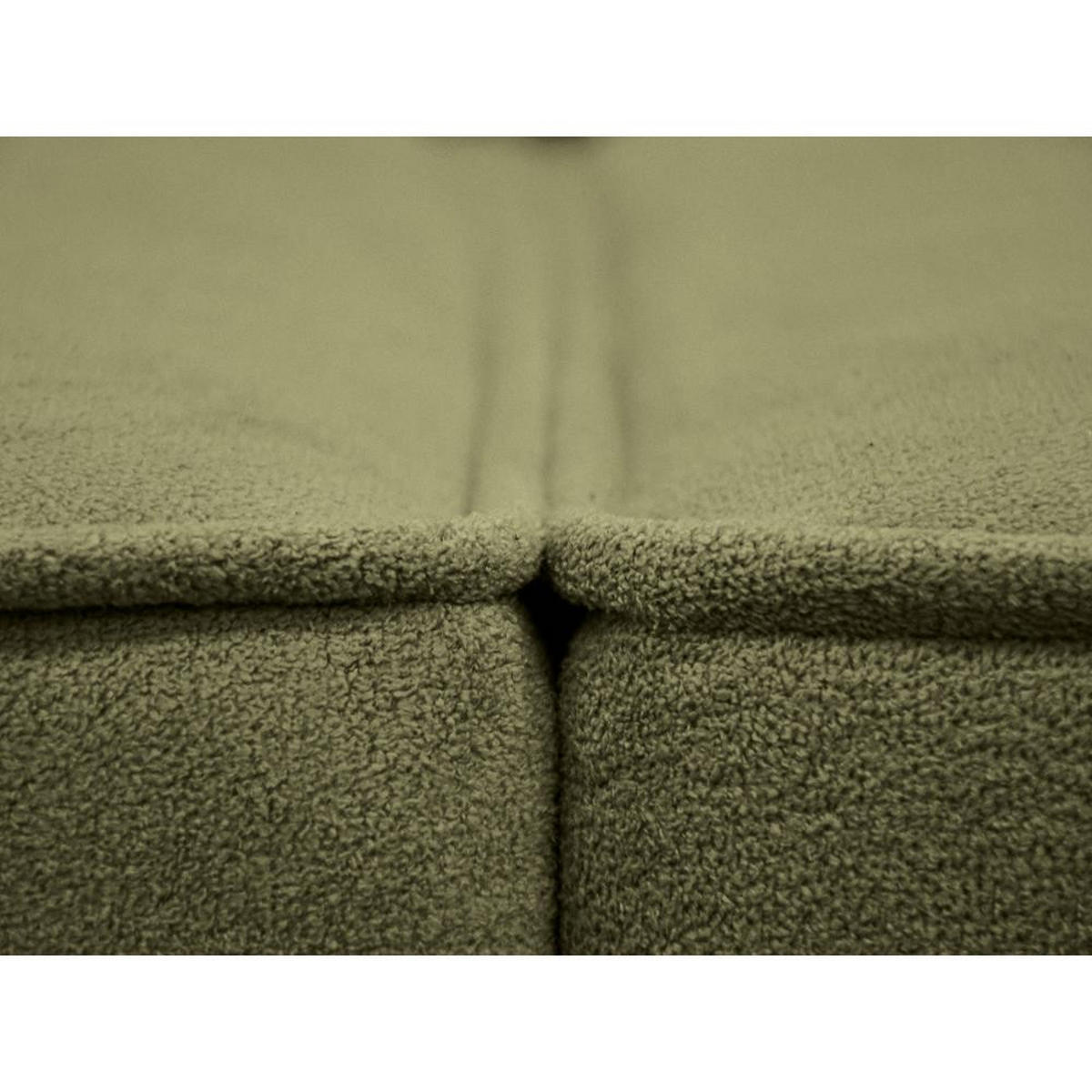 ECKSOFA ohne Schlaffunktion Pedro L hellgrün rechts - Schwarz/Hellgrün, Kunststoff/Textil (267/170cm)