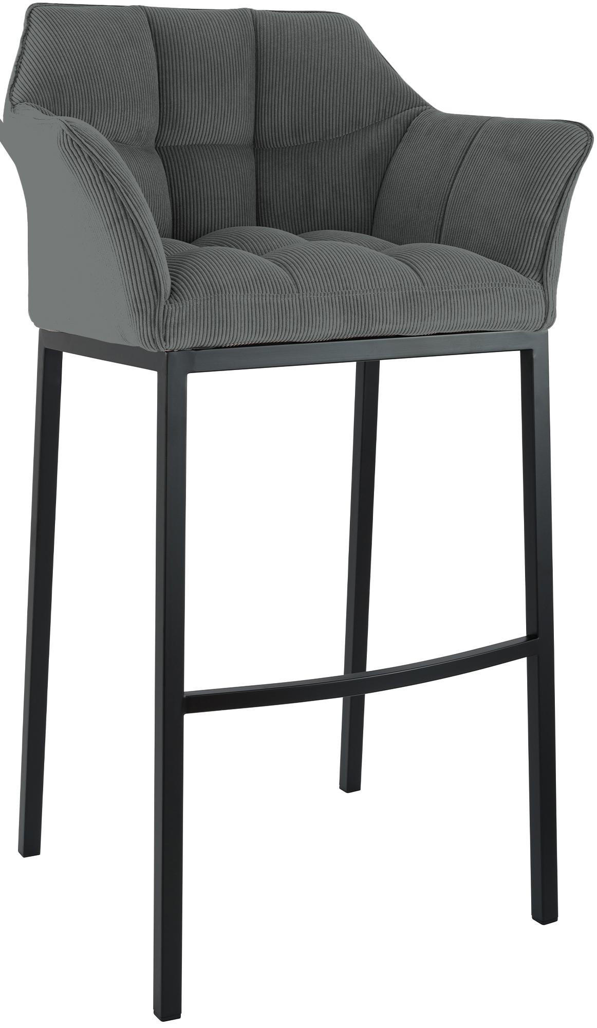 BARHOCKER Damaso 110x64x48 cm grau - Grau, Metall (64/110/48cm) - furnicato