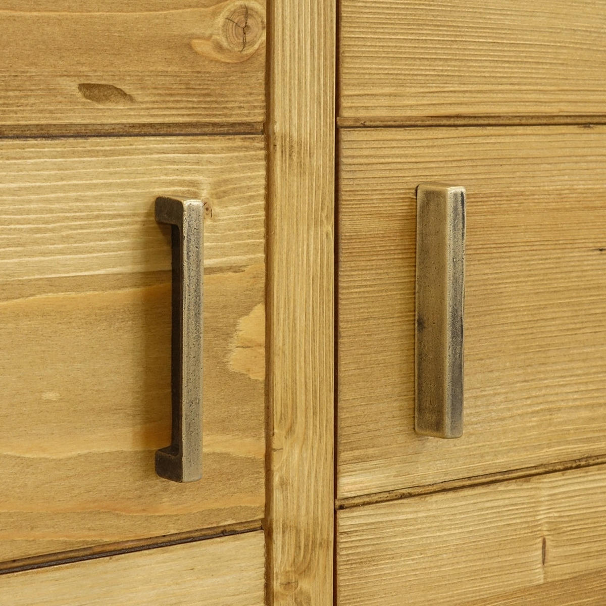 KLEIDERSCHRANK aus Massivholz MIDLAND - Honig, Holz (125/200/60cm) - Seart