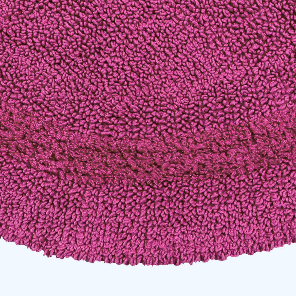 BADEMATTE 80 cm rund, 100% Baumwolle, wendbar - Magenta, Textil (80/80cm) - Homescapes