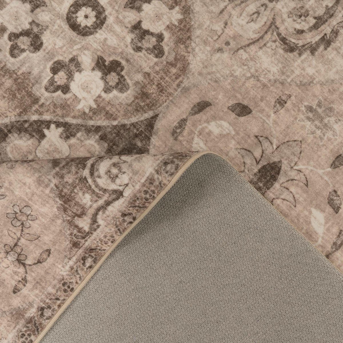 KURZFLOR-TEPPICH SEMER 421 TAUPE 240X340 - Taupe, Kunststoff (240/340cm) - Paco Home