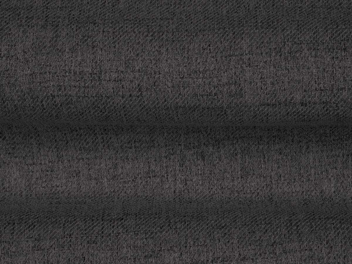 PANORAMASOFA links Mamaia aus strukturiertem Stoff dunkelgrau 7 Sitzplätze - Dunkelgrau, Textil (256/75/327cm) - Micadoni