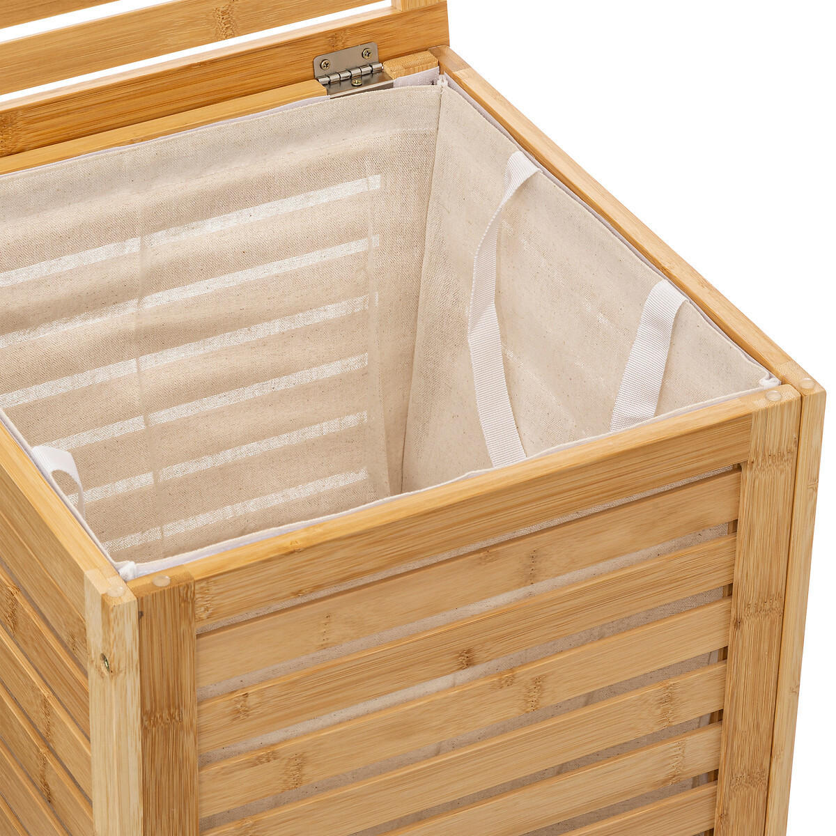 BADEZIMMER-WÄSCHEKORB 40/40/58 cm - Braun, Naturmaterialien (40/40/58cm) - 5five Simply Smart