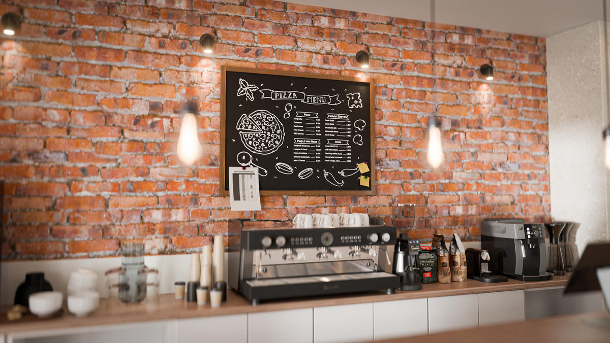 KREIDETAFEL Schwarze magnetische mit Holzrahmen 120x90cm - Braun, Holz (120/90/2cm) - ALLboards