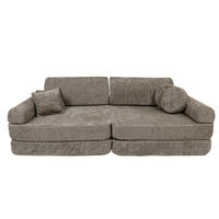 KINDERSOFA, Boucle, Bräunliches Beige - Beige, Textil (160/24/80cm) - MeowBaby