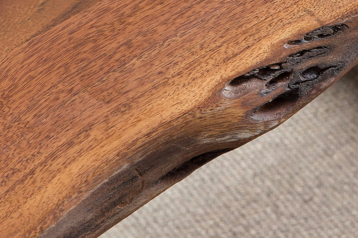 ESSTISCH LAURINA - Silberfarben/Nussbaumfarben, Holz/Metall (85/160/77cm) - SAM