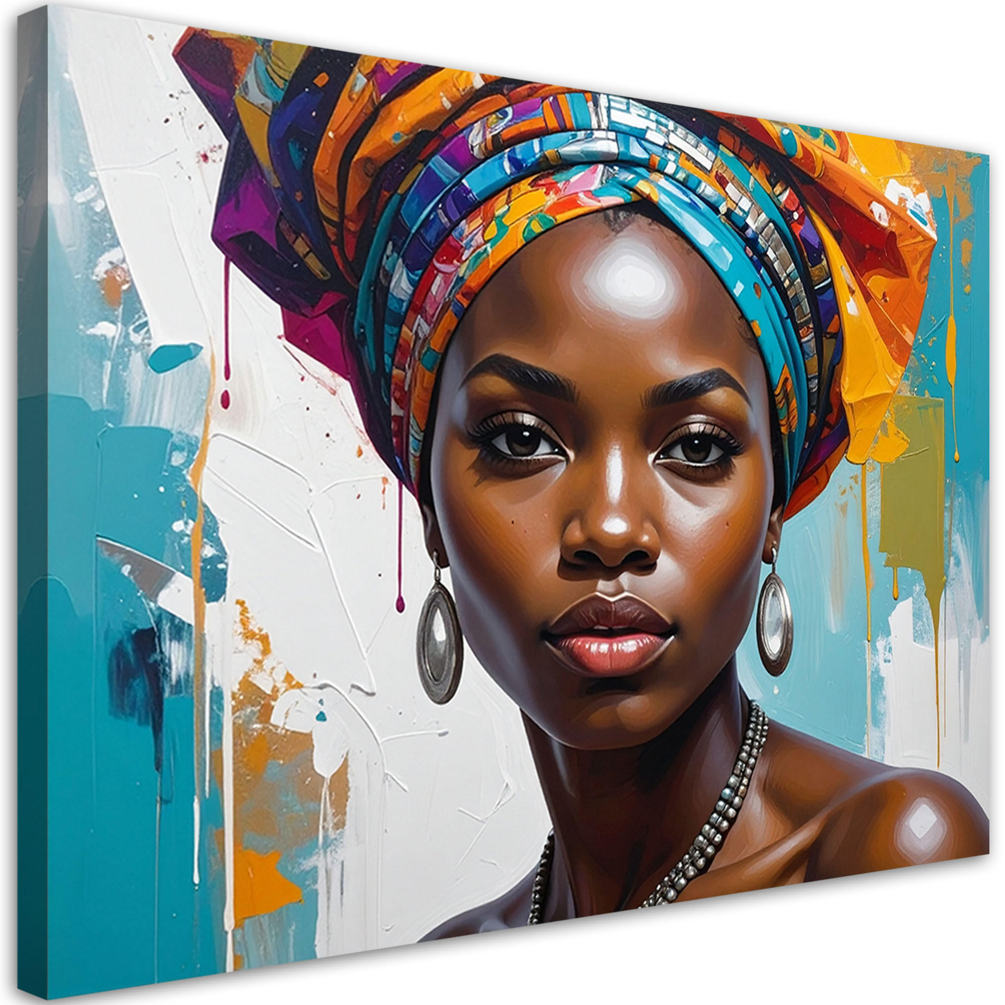 Feeby Leinwandbild Mehrfarbig 120x80 cm