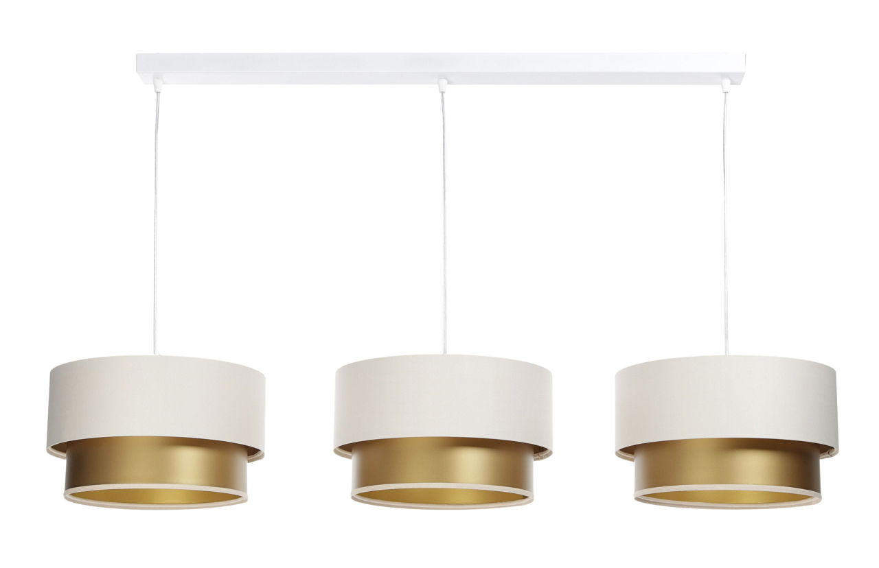 HÄNGELEUCHTE Gold 30/88 cm - Beige, Kunststoff (30/2.6/88cm) - ONZENO