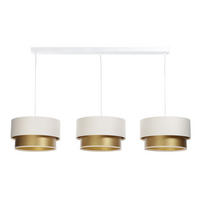 HÄNGELEUCHTE Gold 30/88 cm - Beige, Kunststoff (30/2.6/88cm) - ONZENO