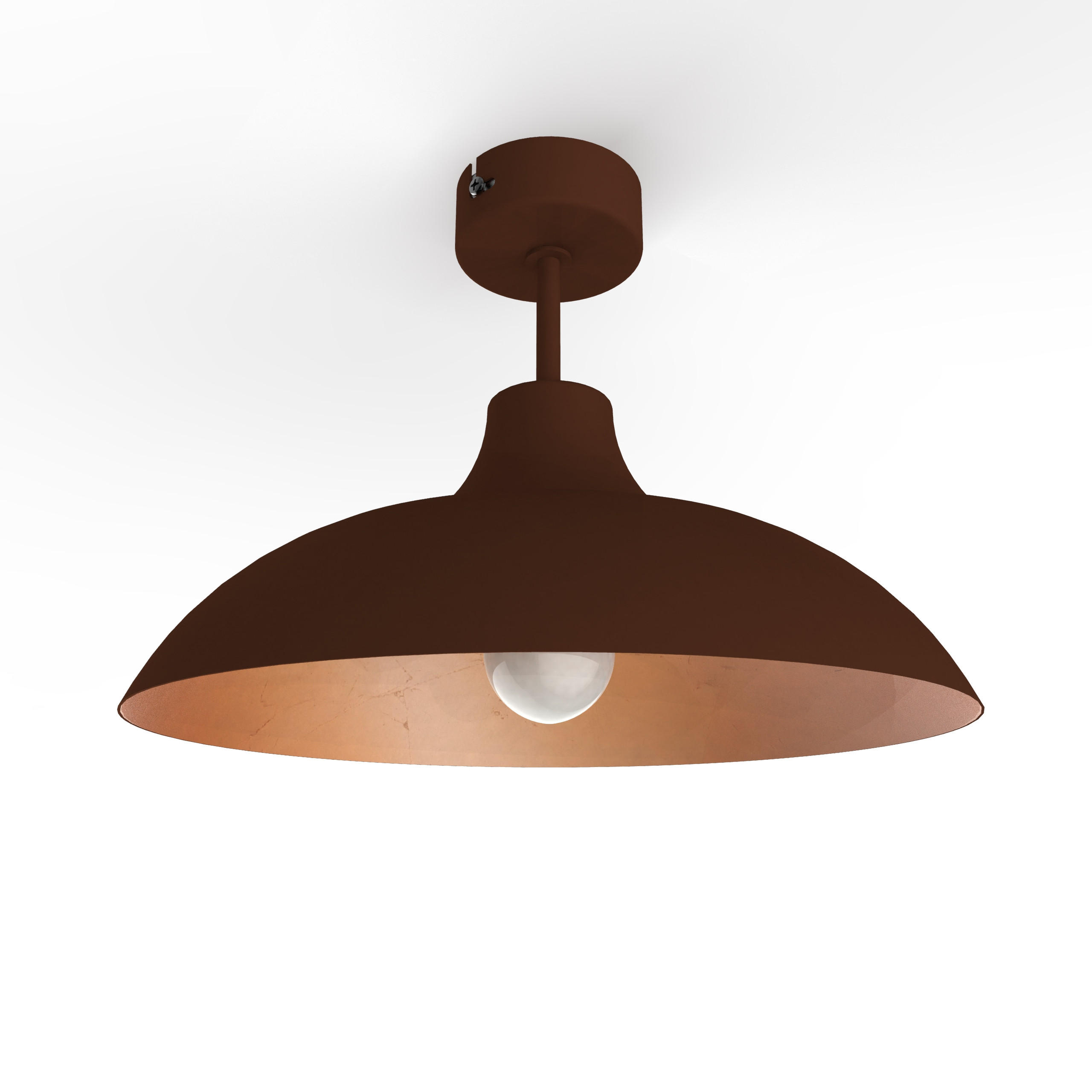 DECKENLEUCHTE - Braun, Metall (30/30/20cm) - Lumicom