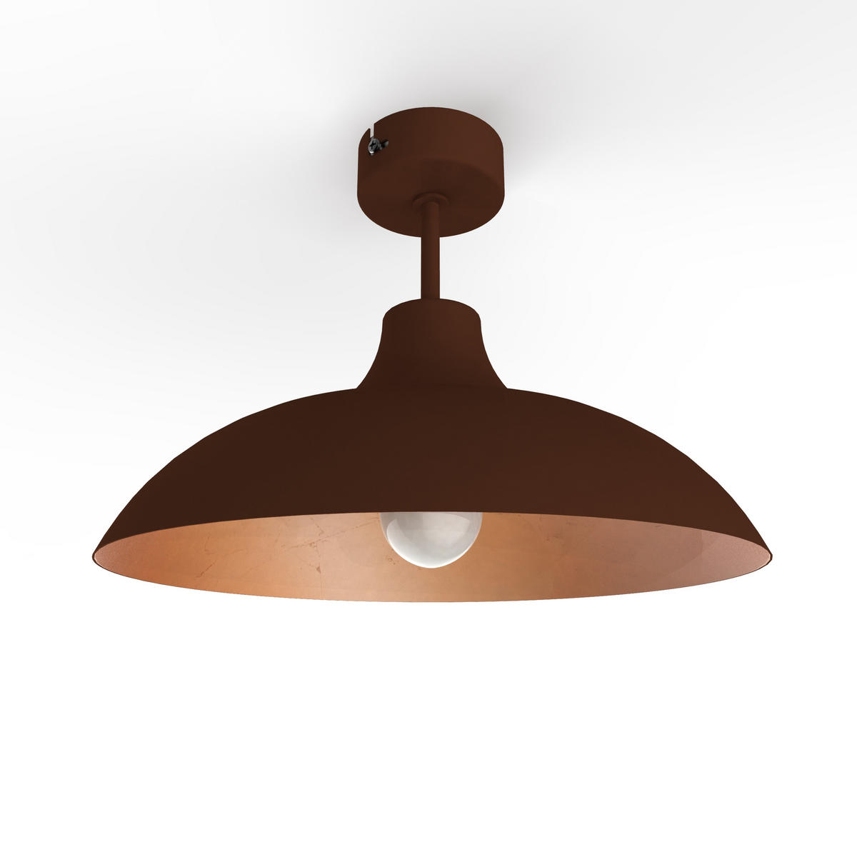 DECKENLEUCHTE - Braun, Metall (30/30/20cm) - Lumicom