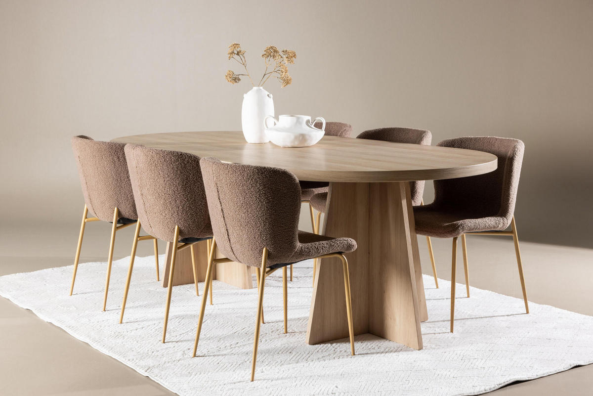 ESSZIMMERSTUHL MODESTO Braun 48x51x80 cm - Braun, Textil (48/80/51cm) - FURNLUX