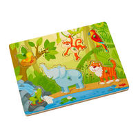 SOUND-PUZZLE Im Dschungel, Ab 2 Jahre - Multicolor, Naturmaterialien (22.5/3/30cm) - Haba