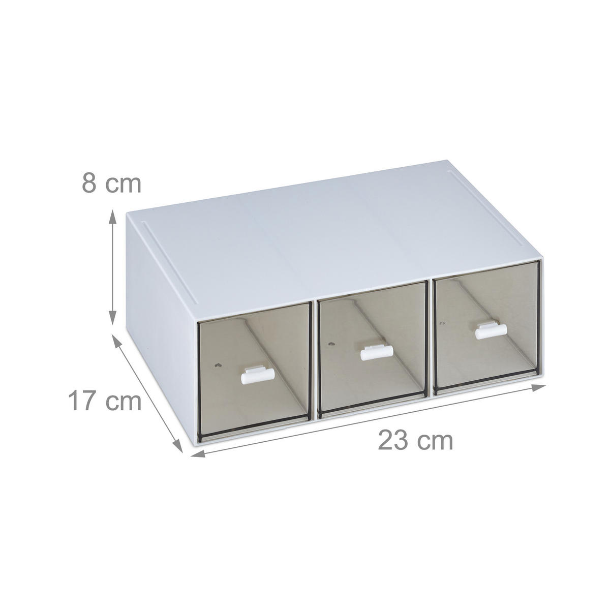 TEE-ORGANIZER - Multicolor, Kunststoff (23/8/17.5cm) - Relaxdays