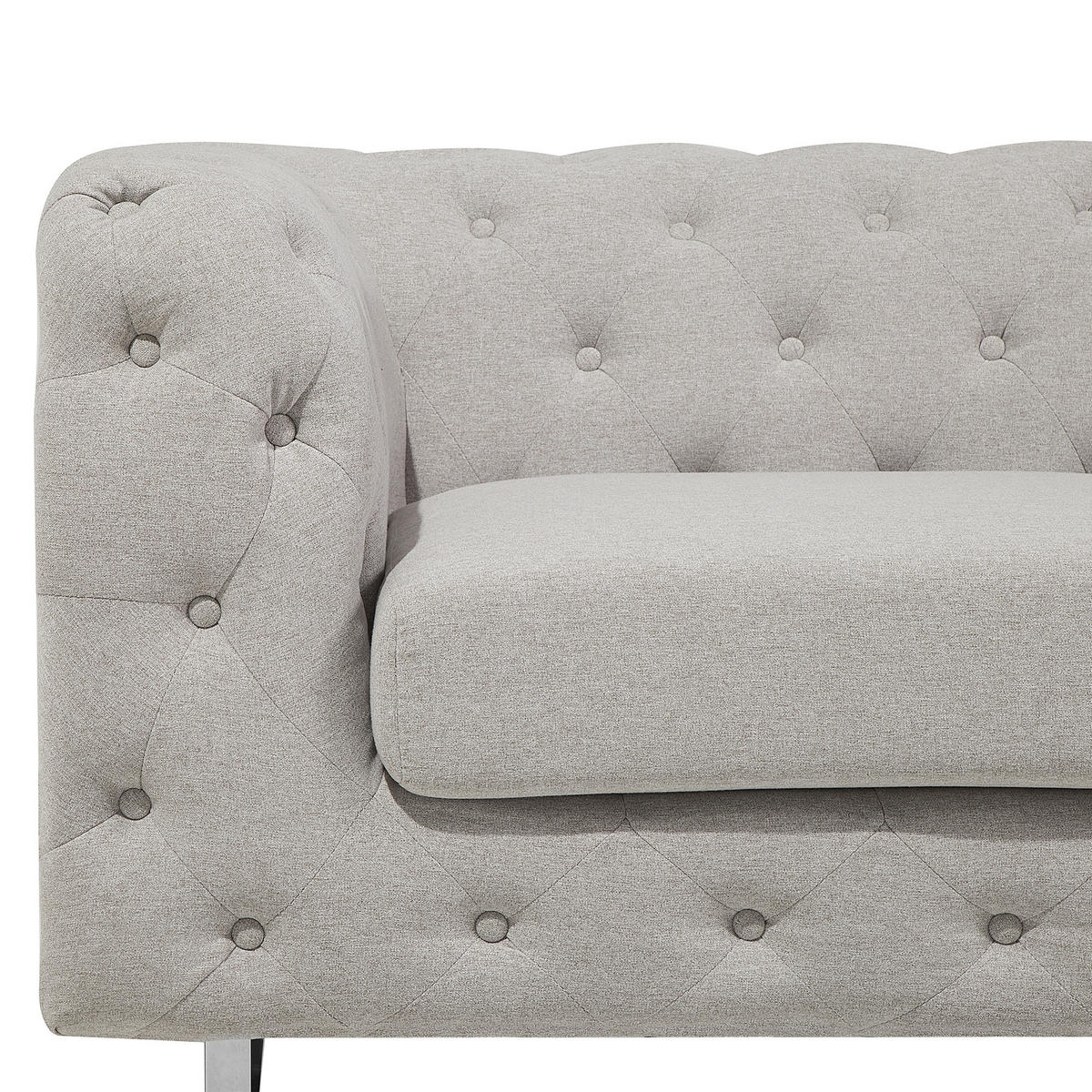 2-SITZER-SOFA Polyester Beige Vissland - Beige, Textil (172/71/87cm) - Beliani