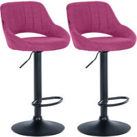 BARHOCKER 2 Stoff Lila - Lila, Textil (47/85/48cm) - CLP