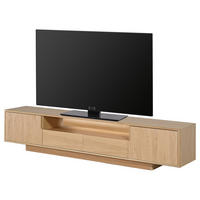 TV-LOWBOARD - Eiche teilmassiv - Eiche - Braun, Eichenholz/Holzwerkstoff (200/45/40cm) - home24