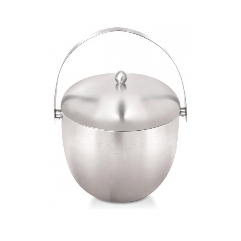 EISKÜBEL 1,75l 8129 - Silberfarben, Metall (16/16cm) - Kinghoff 