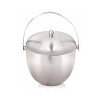 EISKÜBEL 1,75l 8129 - Silberfarben, Metall (16/16cm) - Kinghoff 