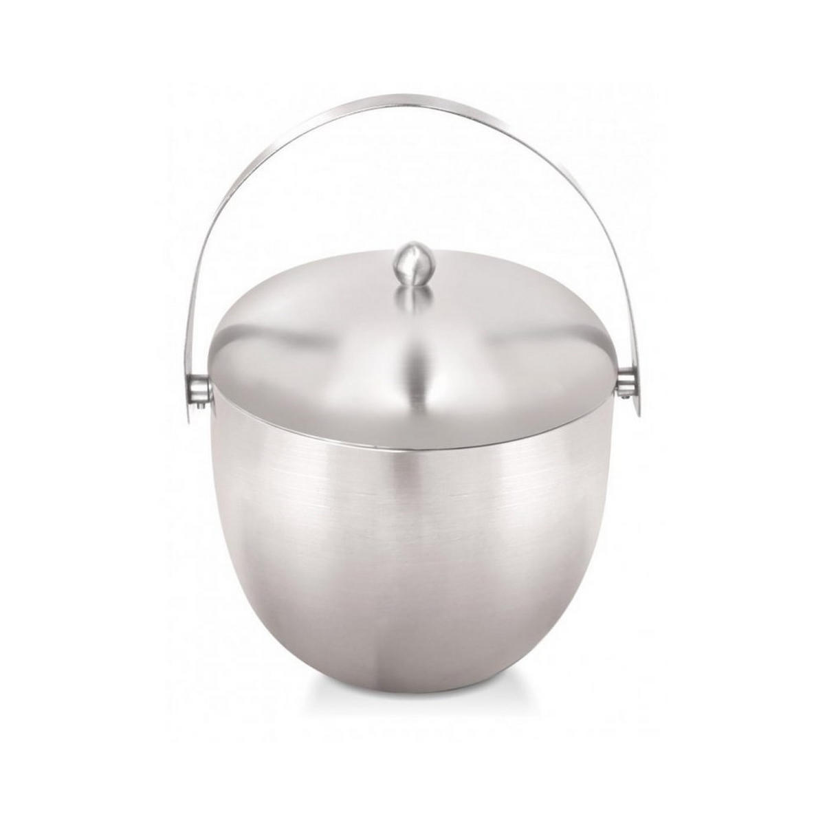 EISKÜBEL 1,75l 8129 - Silberfarben, Metall (16/16cm) - Kinghoff 