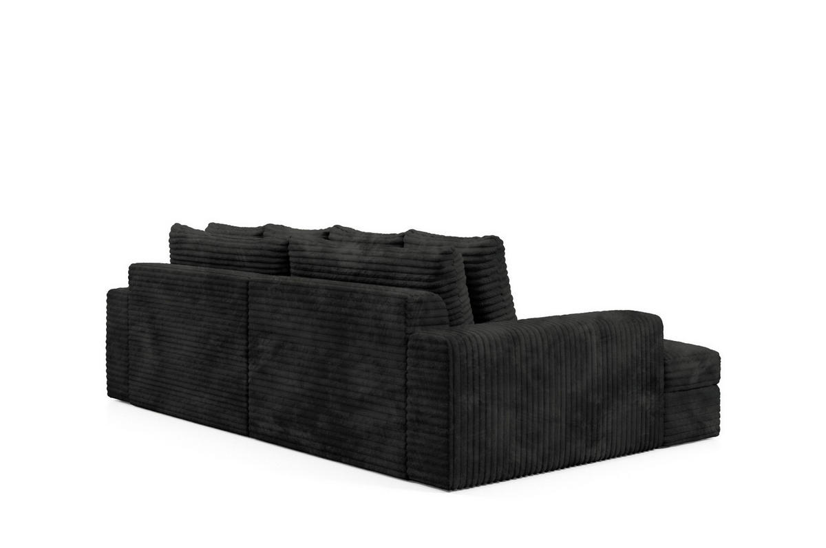 SCHLAFSOFA Premium Extra Komfort Schwarz - Schwarz, Holz/Holzwerkstoff (272/42/167cm) - Furnisell