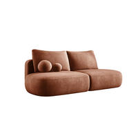 SCHLAFSOFA Moderne BABU mit Schlaffunktion – 3-Sitzer Sofa mit Bettkasten, DL-Automat, 2 Rückenkissen, 2 Zierkissen, 240x90x90 cm, Braun - Bronzefarben, Holz/Textil (240/90/90cm) - DomoHome