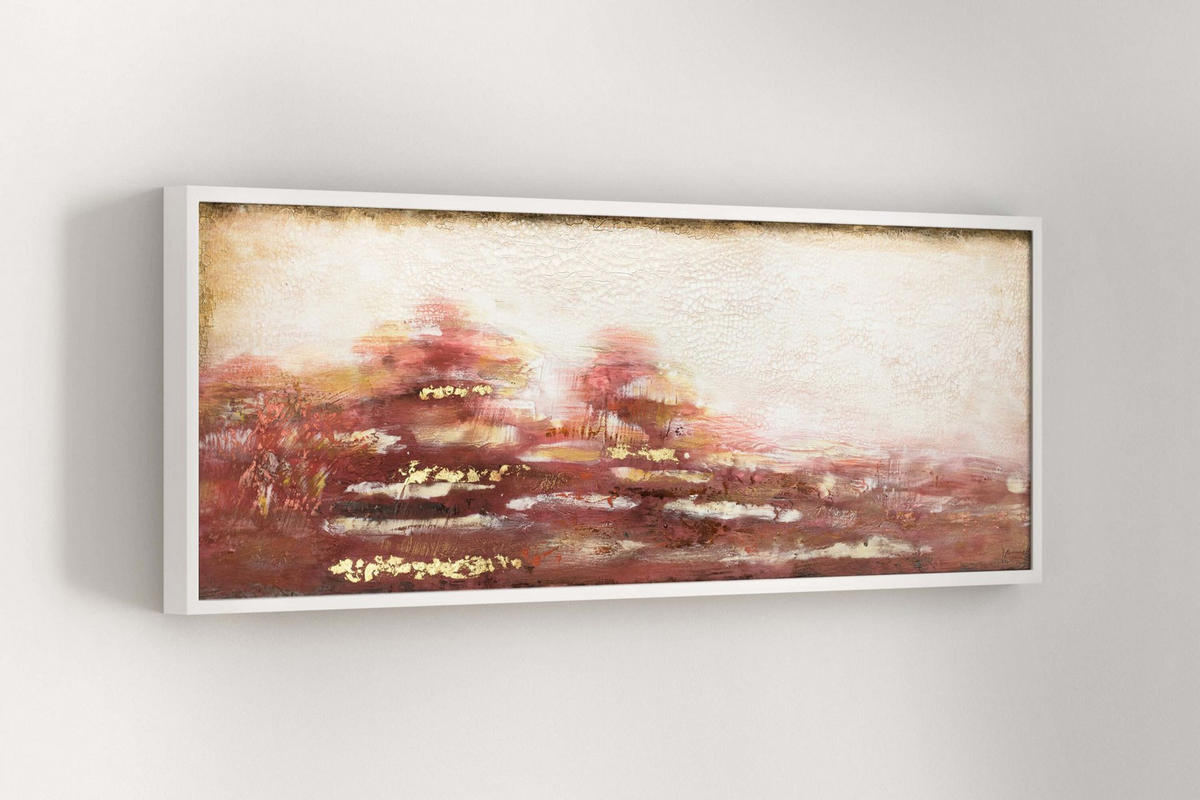OLEJOMAĽBA 150/50 cm, Zvieratá - červená, drevo/textil (150/50cm) - KUNSTLOFT