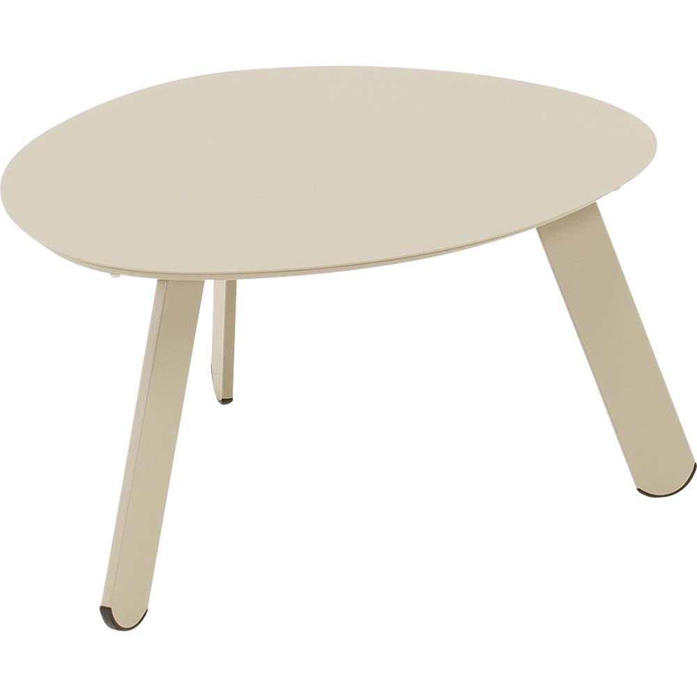BEISTELLTISCH Tiki - Taupe - 55/46/28 cm - Taupe, Metall (55/46/28cm) - Lesli Living