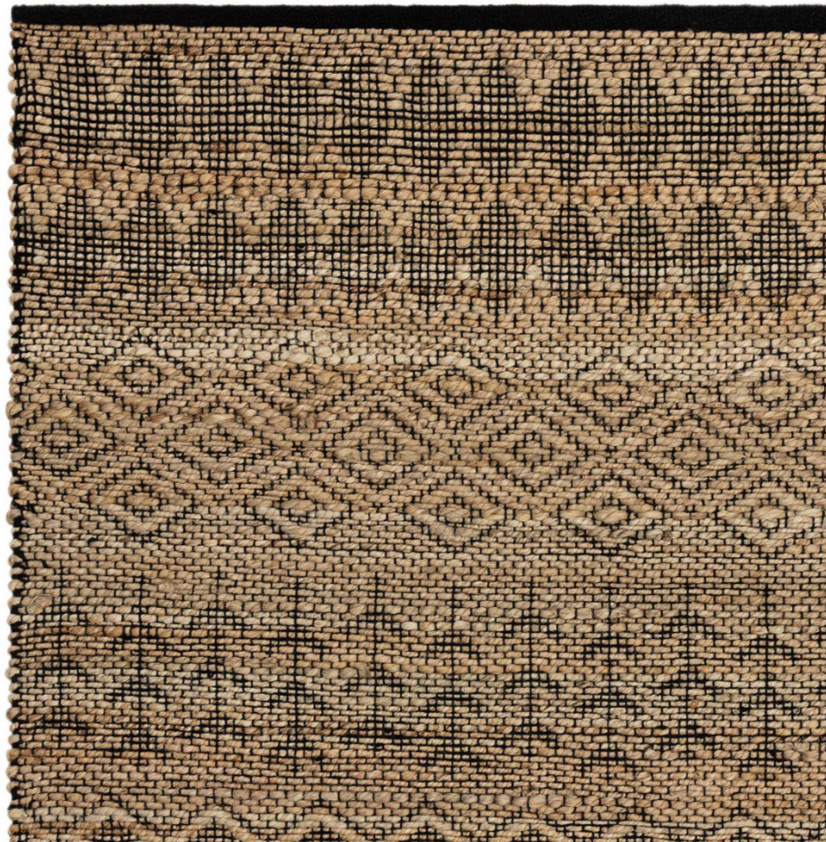 TEPPICH Naturfaser SEHRA Schwarz 120x170 cm - Schwarz, Naturmaterialien (120/170cm) - Novatrend
