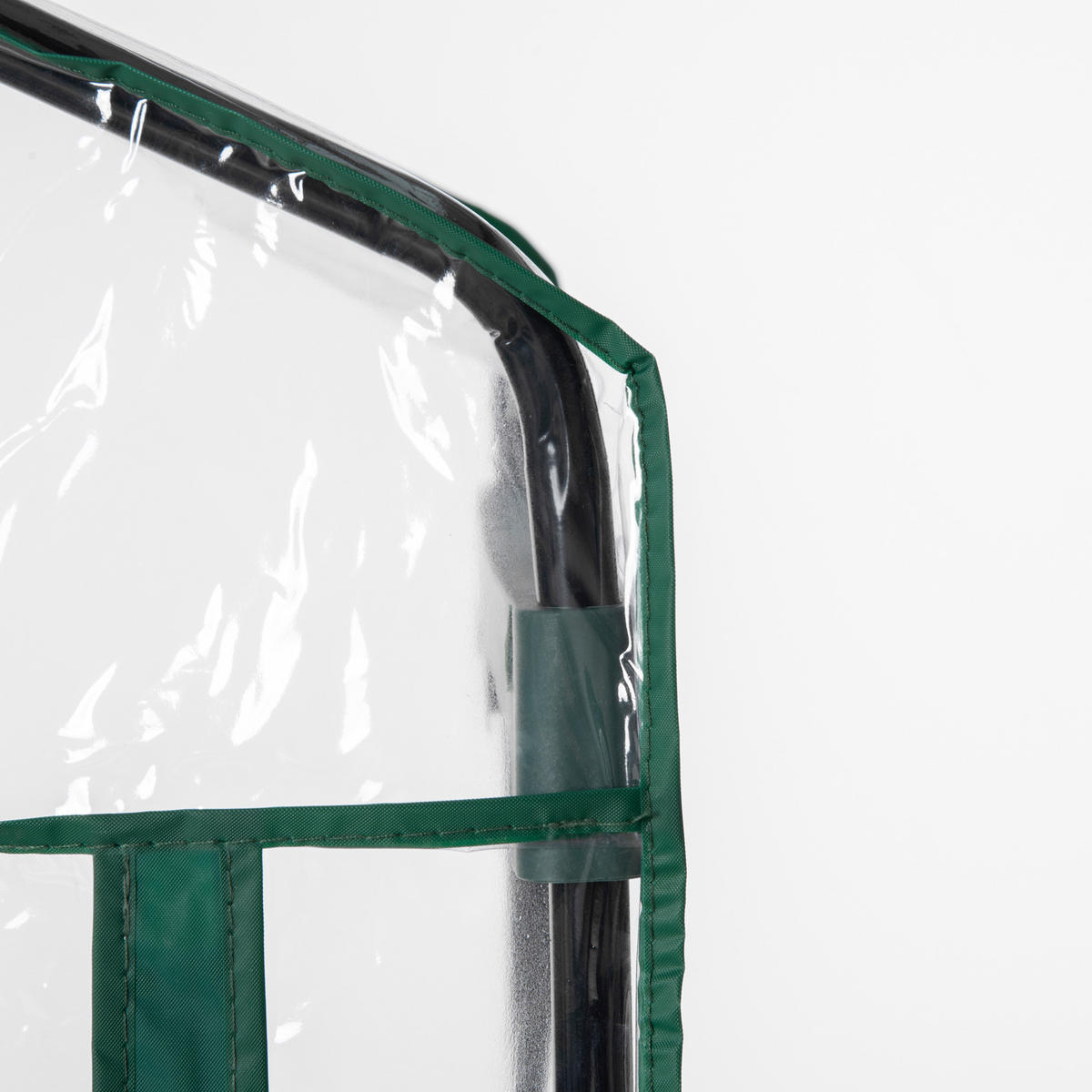 FOLIENGEWÄCHSHAUS, Transparent+Grün, Stahl, PVC-Kunststoff - Grün, Metall (49/193/69cm) - Outsunny