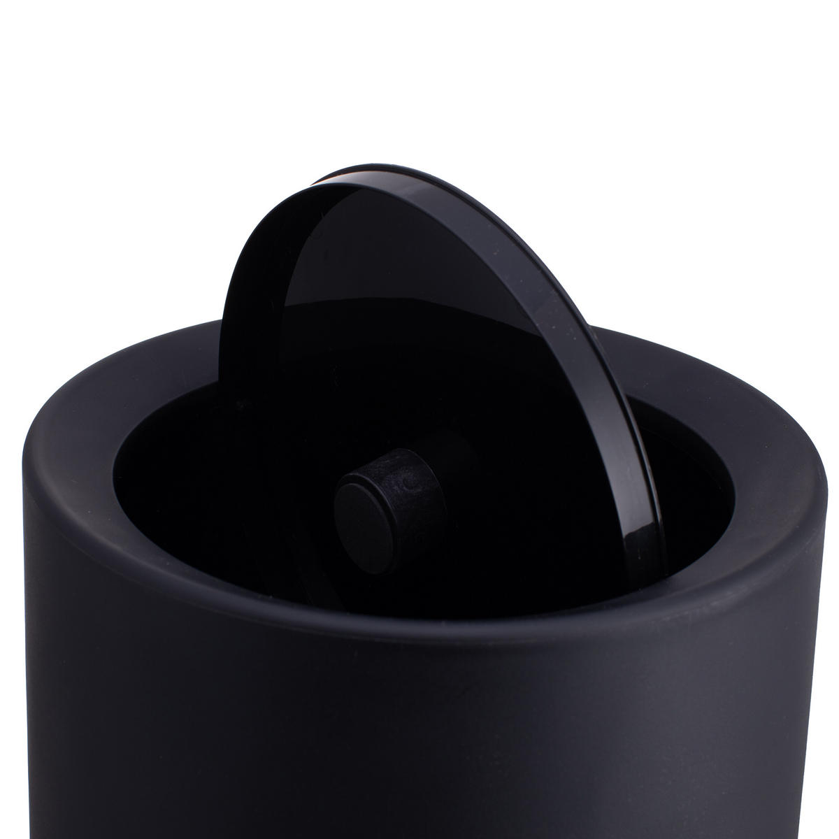 MÜLLEIMER - Schwarz, Kunststoff (26/31.5/26cm) - Relaxdays