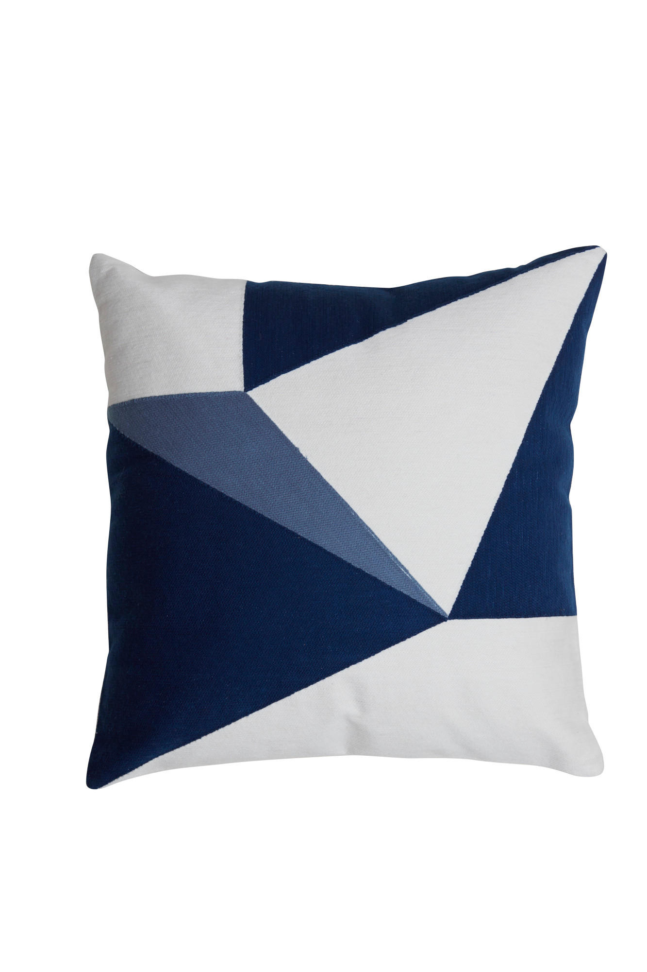DEKOKISSEN Rejas Blau 45/45/10 cm - Blau, Textil (45/45cm) - Light & Living