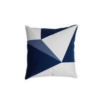 DEKOKISSEN Rejas Blau 45/45/10 cm - Blau, Textil (45/45cm) - Light & Living