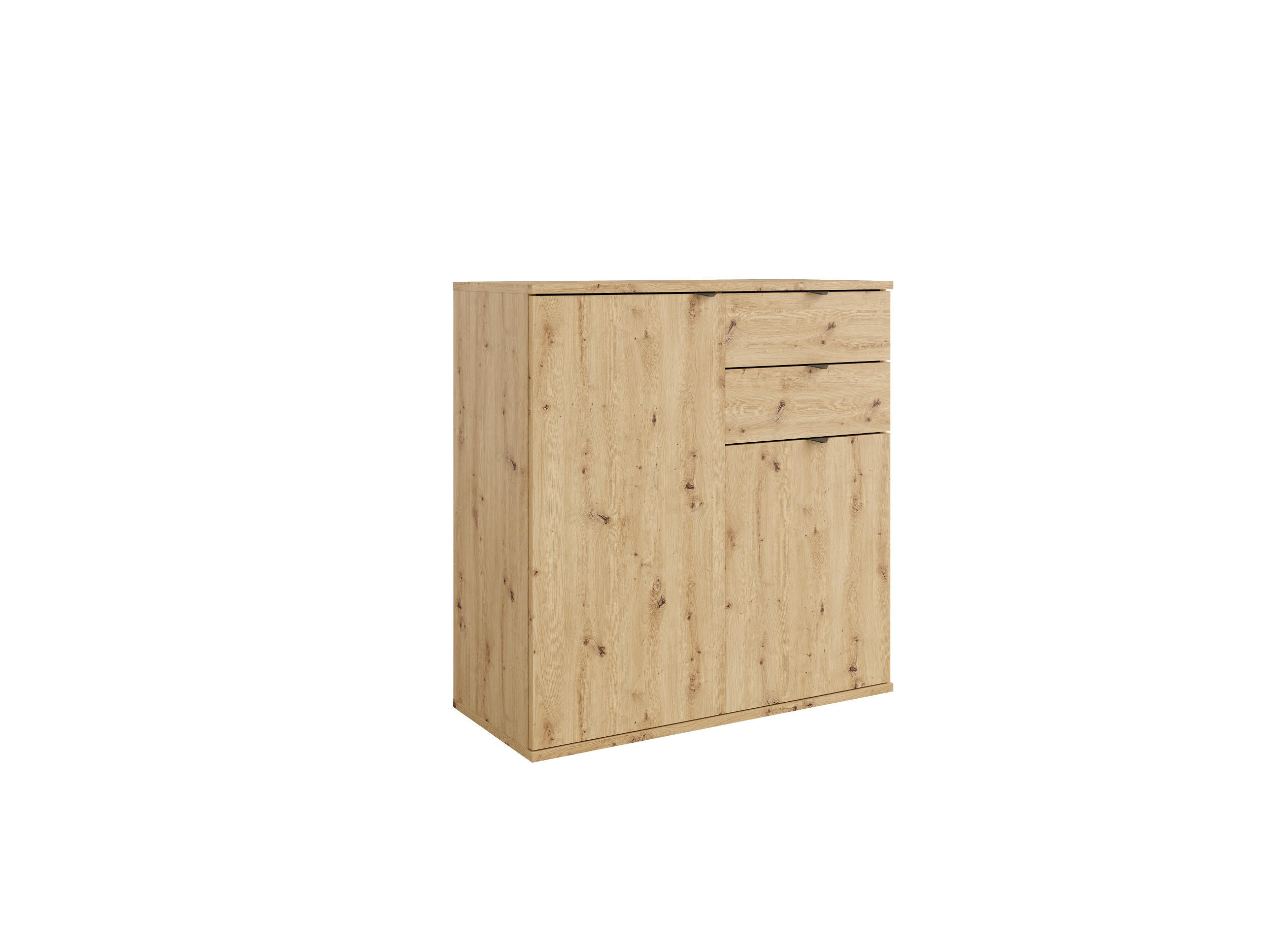 KOMMODE Eiche Artisan 80/82,5/35 - Eiche Artisan, Holzwerkstoff (80/83/35cm) - RAUMHIRSCH FURNITURE