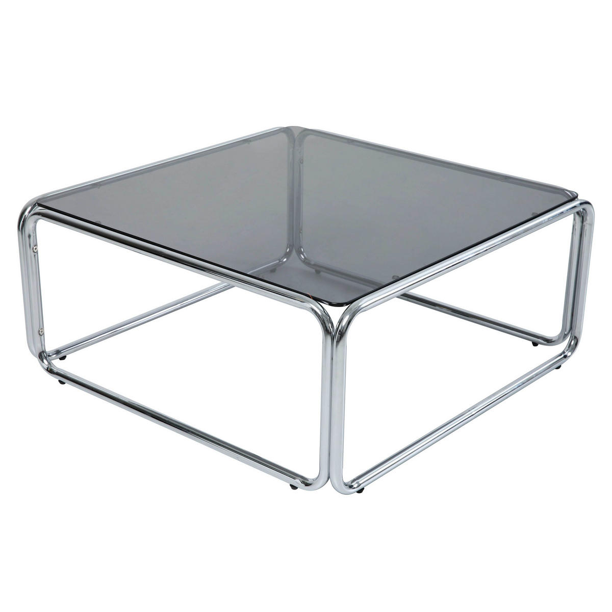 COUCHTISCH, Schwarz - Schwarz, Glas/Metall (90/90/40cm) - Oviala