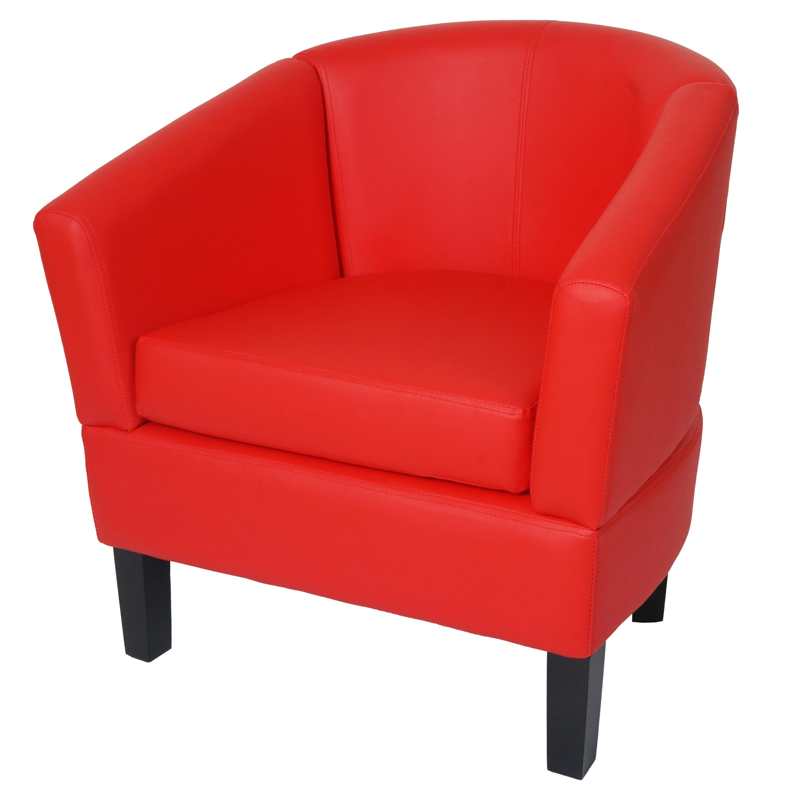MCW LOUNGE KŘESLO Červené