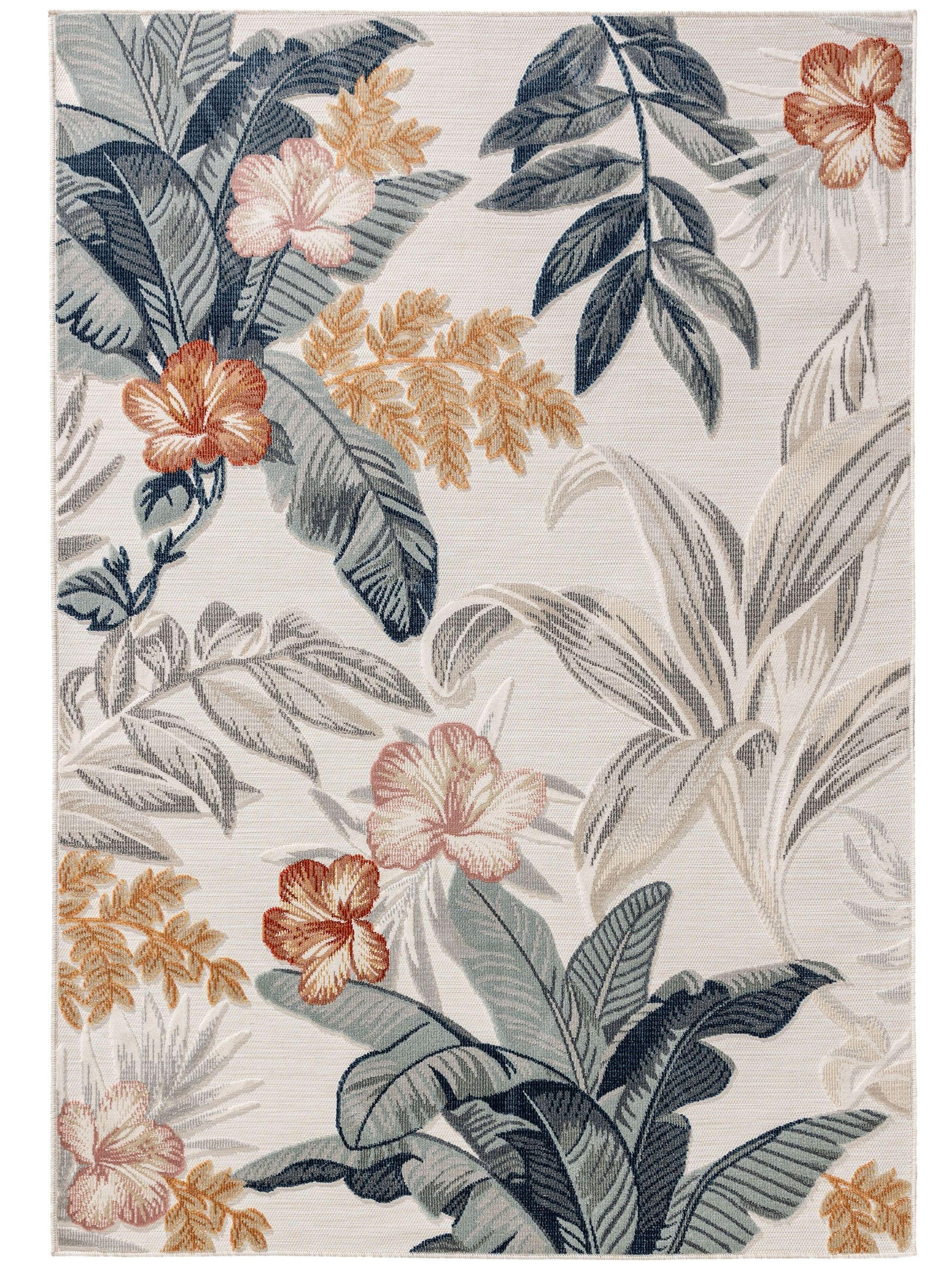 OUTDOORTEPPICH Flora Multicolor 200x300 cm - Creme, Kunststoff (200/300cm) - benuta