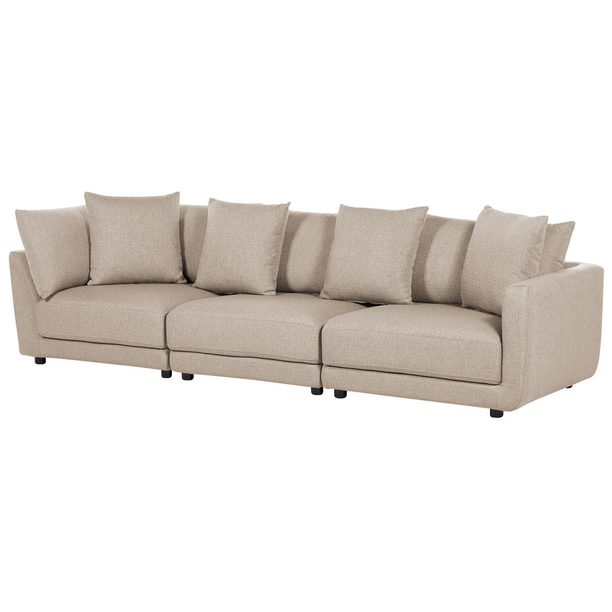 3-SITZER-SOFA beige Sigtuna - Beige, Textil (300/86/102cm) - Beliani
