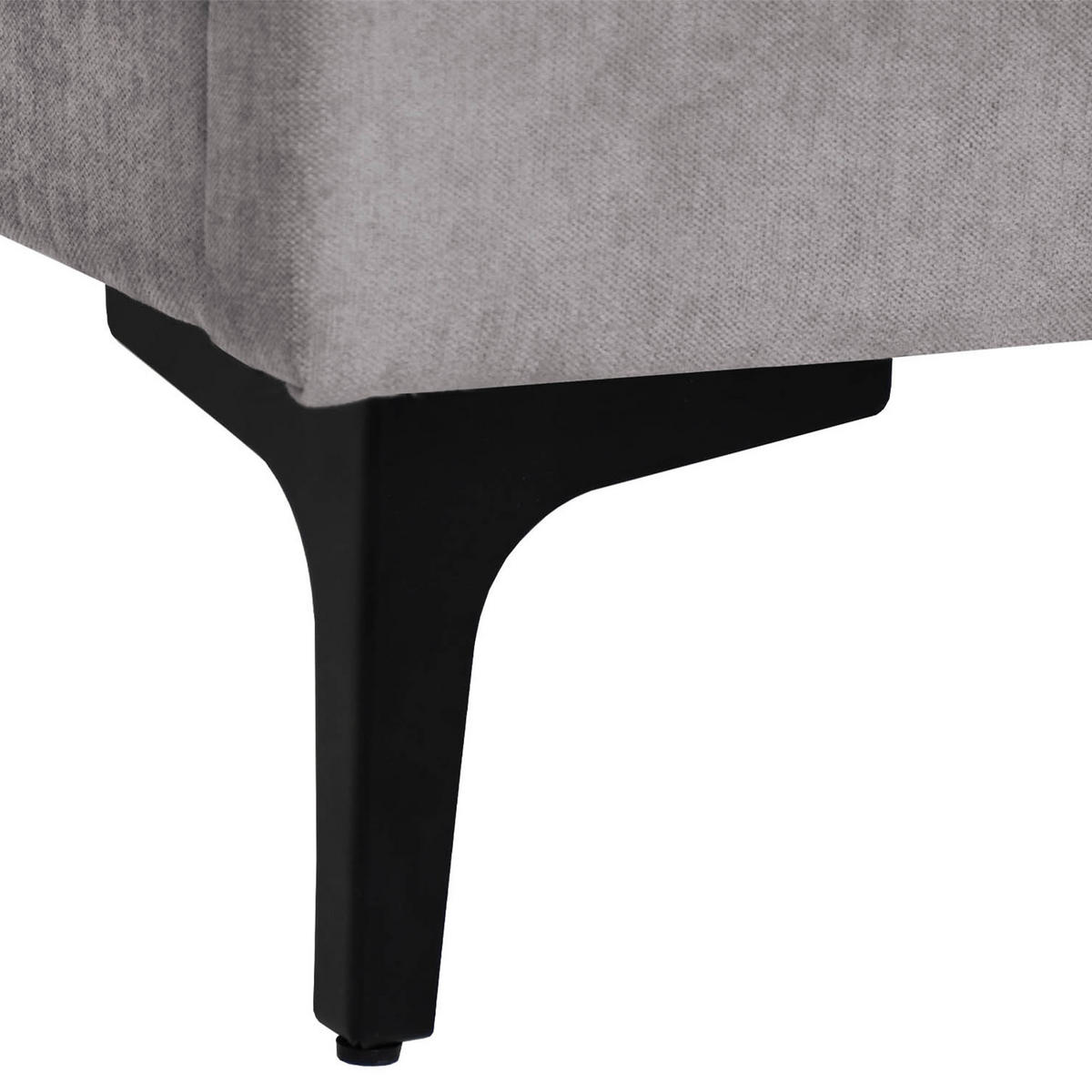 ČALOUNĚNÁ POSTEL Sombra, manželská postel 160x200 cm bez matrace, žinylková látka, šedá - šedá, kov (160/200cm) - Beautysofa