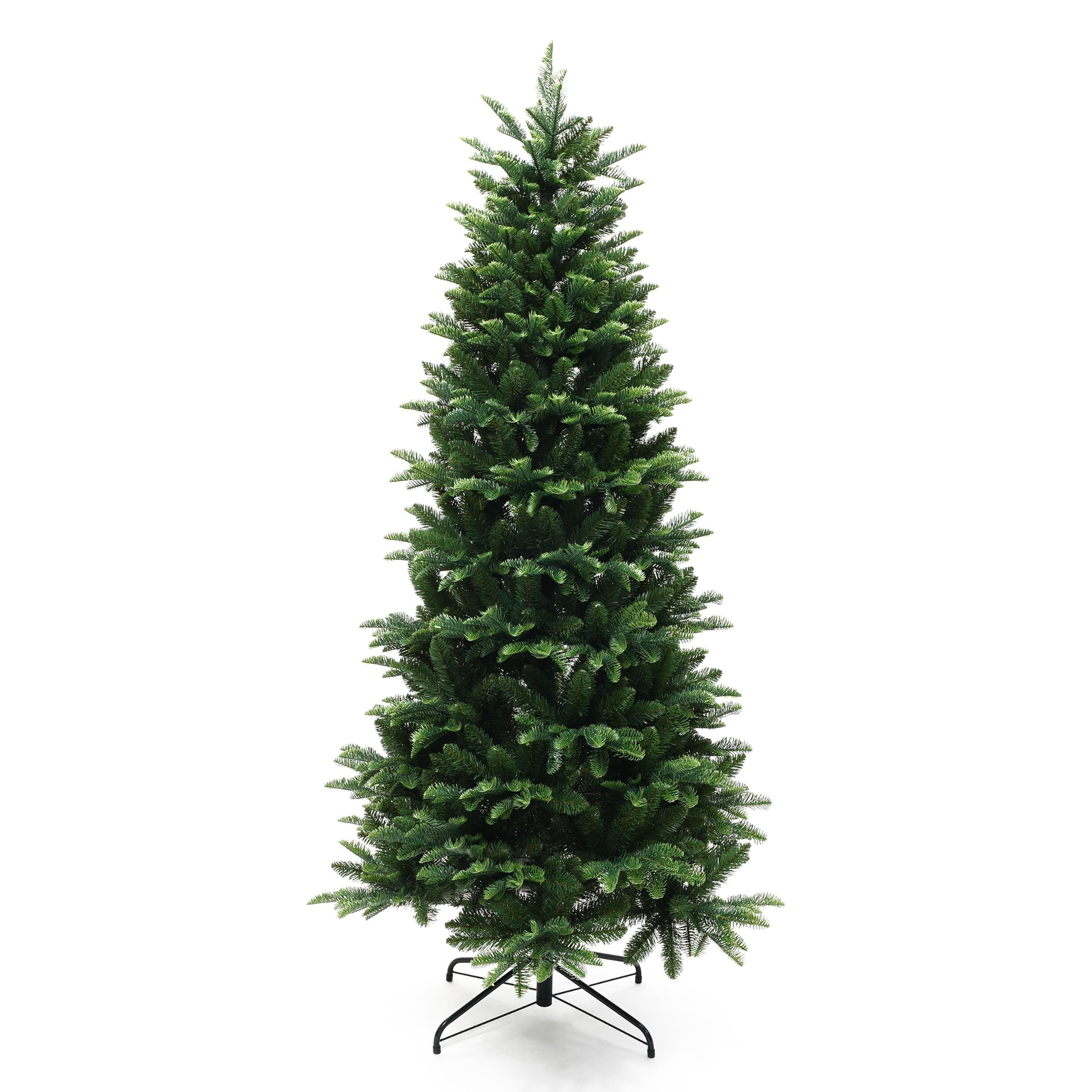 KÜNSTLICHER Weihnachtsbaum 185 cm, Tannen-Optik, 1499 PE/PVC-Spitzen - Grün, Kunststoff (92/185cm) - Hometopia