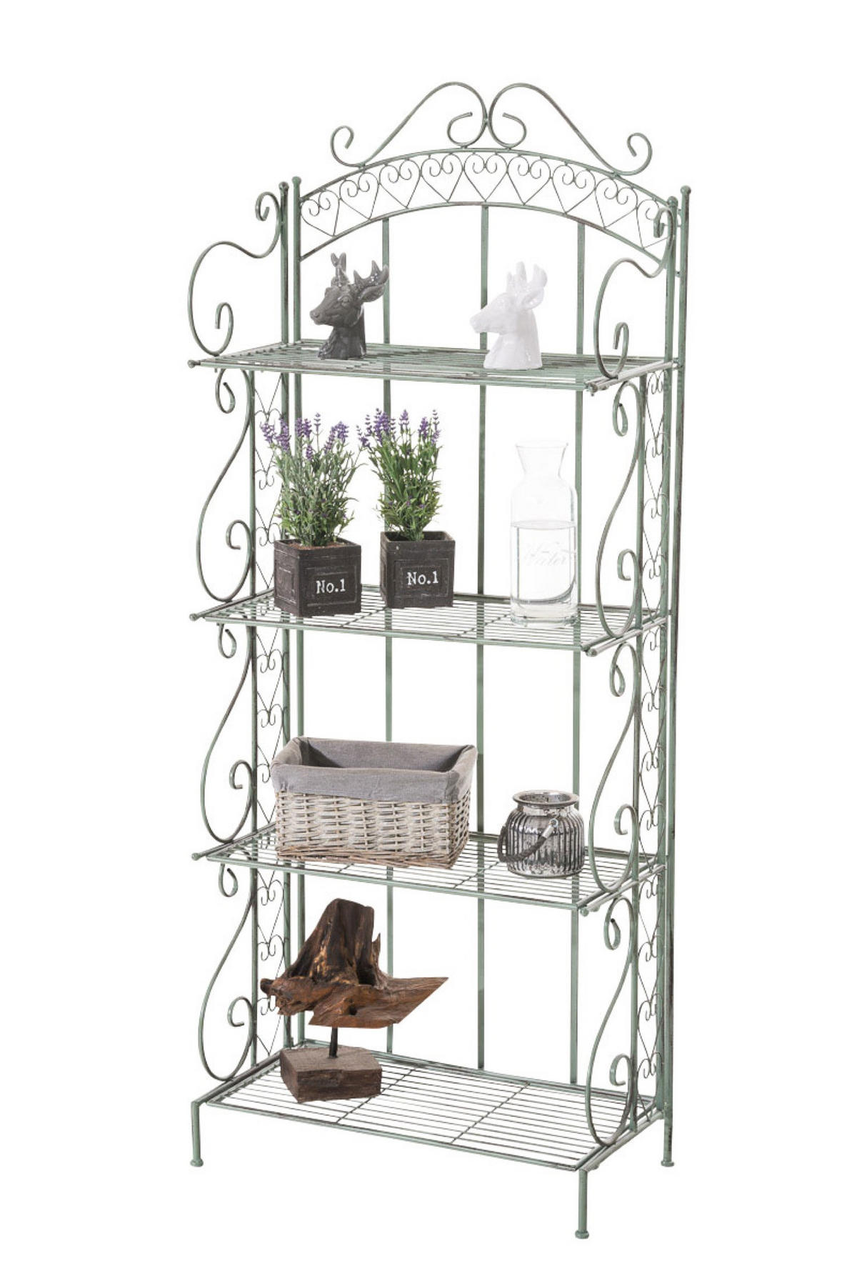STANDREGAL Anton antik-grün - Grün, Metall (61/153/33cm) - TPFGarden