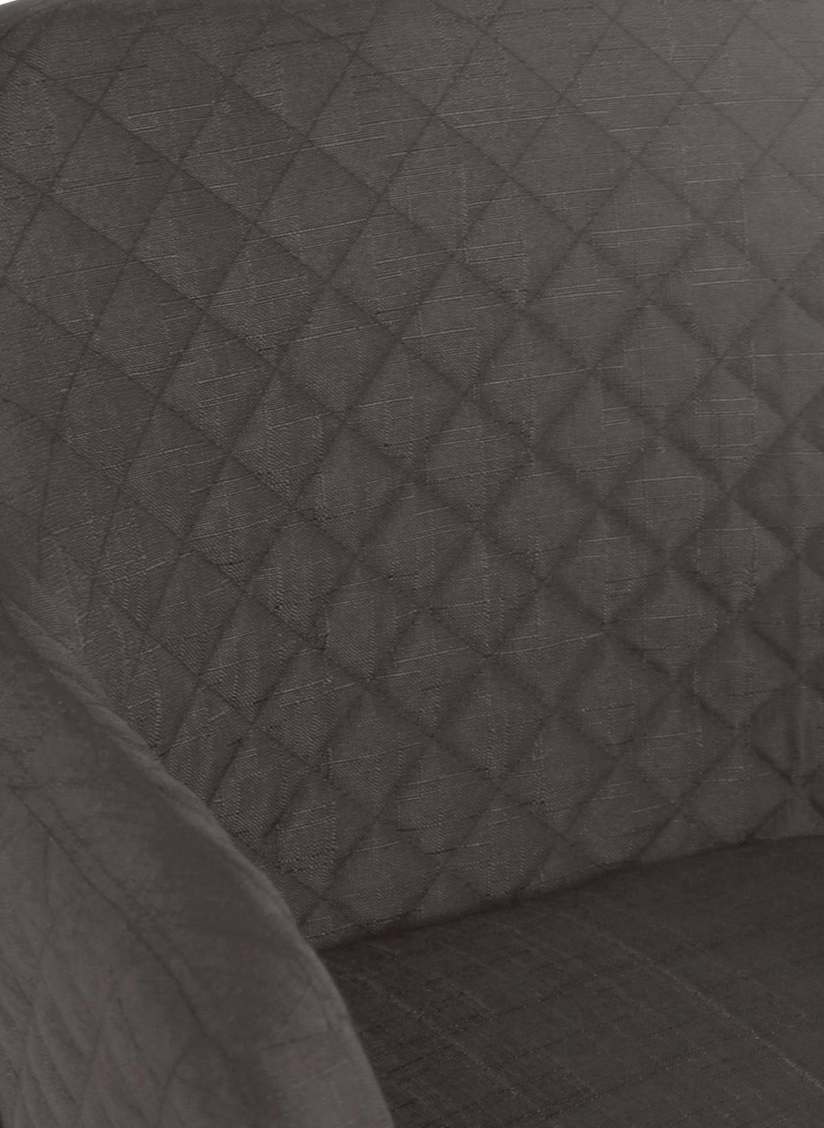 ESSZIMMERSTUHL Stoff Dunkelgrau - Eukalyptusholzfarben/Dunkelgrau, Holz/Textil (63/84/61cm) - CLP