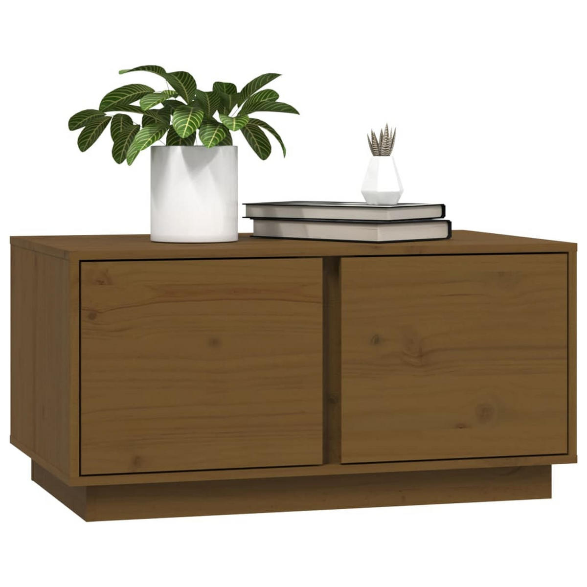 COUCHTISCH Honigbraun 80x50x40 cm Massivholz Kiefer - Braun, Holz (80/50/40cm) - furnicato