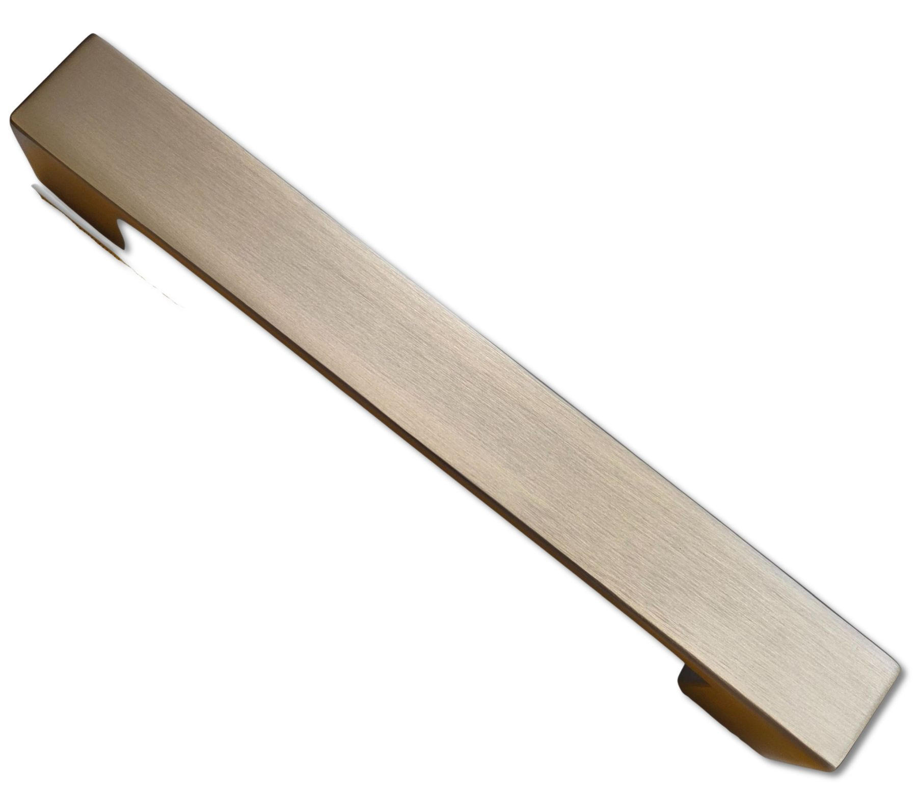 MÖBELGRIFF BA 160mm Edelstahloptik matt Griff eckig schlicht mit 2 Schrauben - Edelstahlfarben, Metall (1.8/2.5/17.5cm) - Livingpoint24